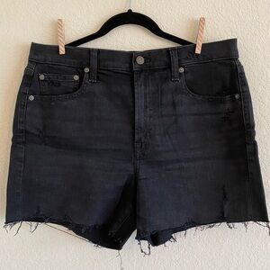 Gap | High Rise Denim Shorts in Faded Black